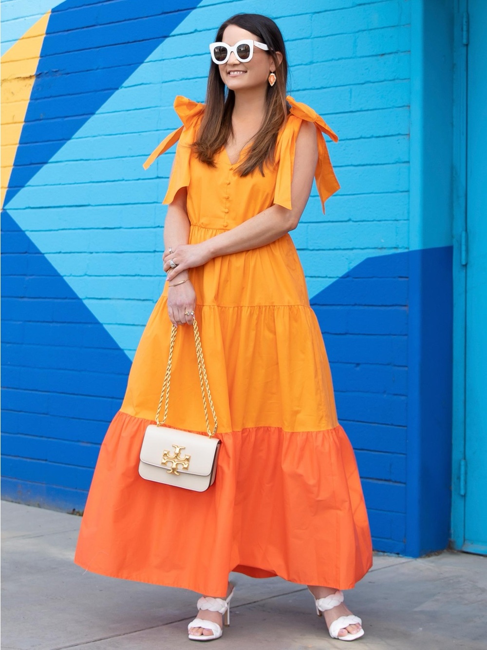 Color Me Courtney Orange Tiered Maxi Dress